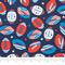 Singer; SINGER Flags on Footballs Printed Ringspun Cotton Fabric; Category:Cotton & Cotton Blend Fabric; Image:4